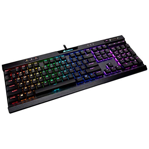Teclado Mecânico Gamer Corsair K70 MK.2 RGB LOW PROFILE RAPIDFIRE Switch Cherry MX Speed - CH-910901