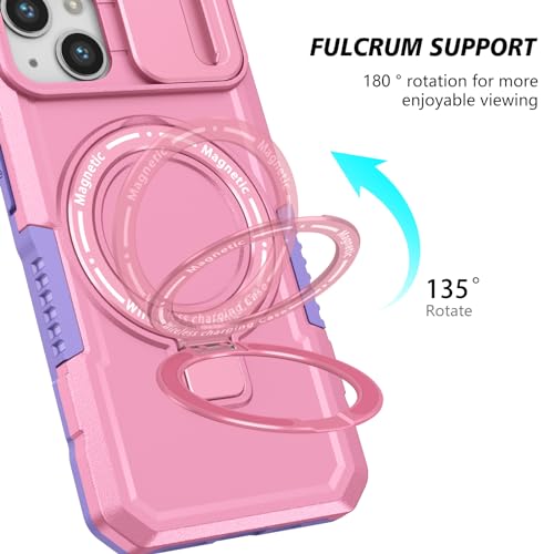 Coque iPhone 15 MagSafe rose finies les rayures sur la caméra