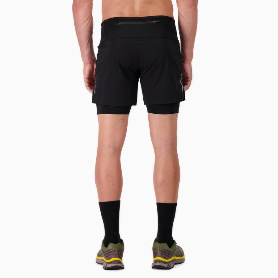 BODYCROSS Męskie szorty/spodenki Onder Ultra Czarne do biegania