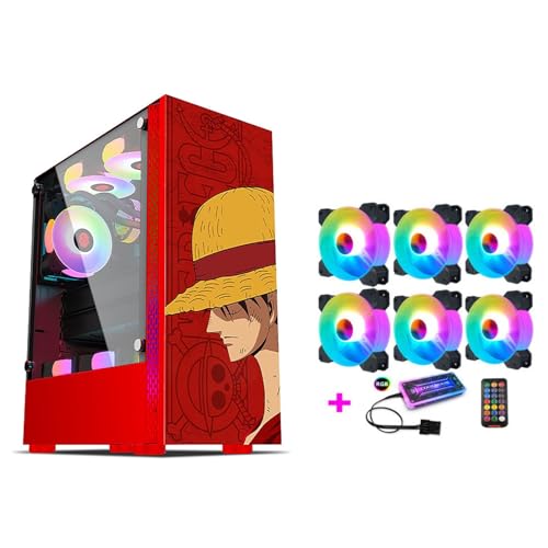 Boitier ATX Boîtiers D'ordinateur, Boîtier De Jeu PC De Taille Moyenne ATX/M-ATX/ITX - Port E/S Avant USB 3.0 - Panneau Latéral En Verre Trempé - Système De Gestion Des Câbles - Prêt For Le Refroidiss