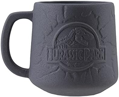 Paladone PP8182JP Jurassic Park Embossed Coffee Mug | Officially Licensed Merchandise, Multicolor, 11.2 cm*10.0 cm*13.0 cm
