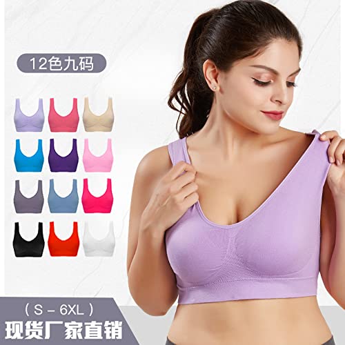 Cigooxm Roupa íntima esportiva cross-border de tamanho grande e não de aço com aro de aço reunida pa