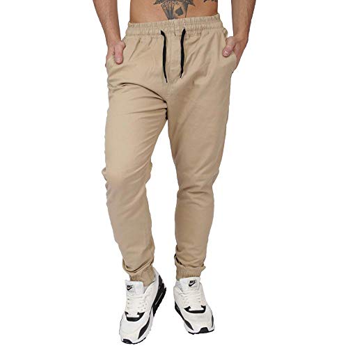 CALÇA JOGGER KINGS BEGE MASCULINO - GGG