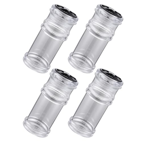 GALPADA Set 4 Saliere e Pepiere in Plastica Trasparente, Bottiglie per Condimenti Riutilizzabili Spargisale e Spargipepe, Utensili da Cucina per Conservazione Sale e Pepe, per Uso