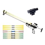 MX1802 Mechanical Catapult Rifle Slingshot Gun Bands Hunting Arrow Bows for Adult (Black)