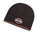 Harley-Davidson Men's Contrast Edge Knit Hat, Black