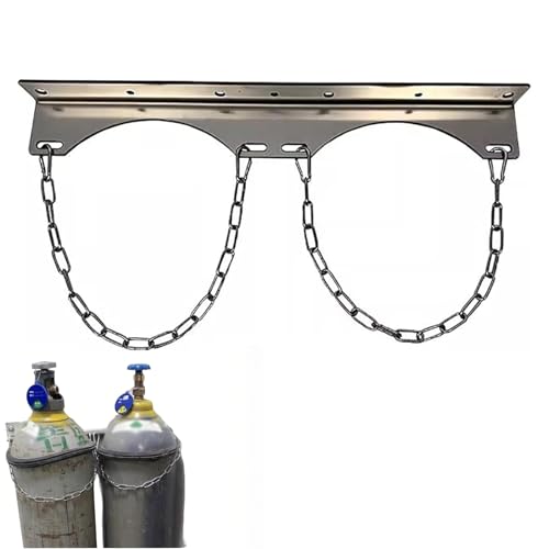 Porte-bouteille d'oxygène robuste en acier inoxydable pour fixation murale
