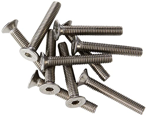 AHCA2 Stainless Steel Socket Countersunk Screw Allen Key Bolts M6 6mm x 40mm (Pack of 10)
