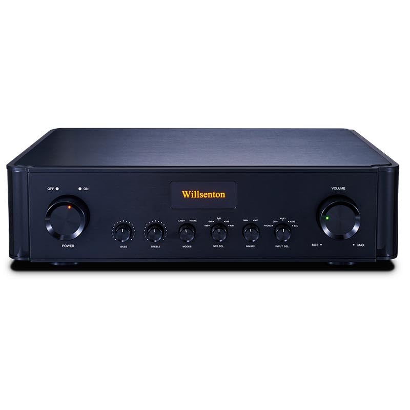 Willsenton R-11 Pre-Amplifier Phono Stage EH6922 Tube Preamp MM/MC Balance (Black)
