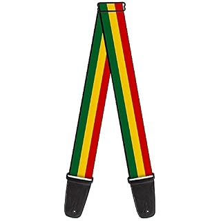 BD Sangle de guitare en nylon – Tête de Lion Rasta Reggae Motif - Les Beatles, Paul McCartney, John Lennon, RIngo Starr, George Harrison