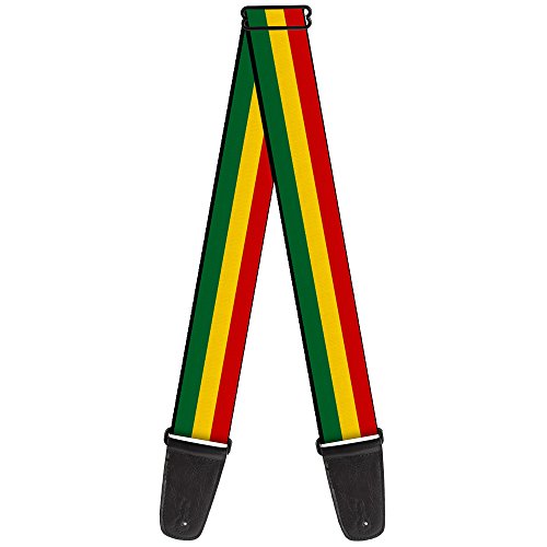 BD Sangle de guitare en nylon – Tête de Lion Rasta Reggae Motif - Les Beatles, Paul McCartney, John Lennon, RIngo Starr, George Harrison BD Sangle de guitare en nylon – Tête de Lion Rasta Reggae Motif