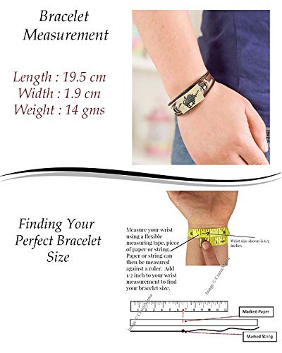 Image of Young & Forever Zodiac Sign Multi-Strand Genuine Leather Bracelet for Men & Boys - Adjustable Tribal Wristband with Antique Metal Charm