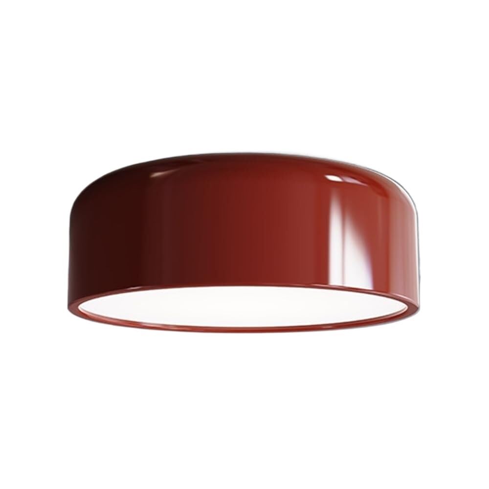 Plafonnier pour entrée moderne rouge de 48 cm avec dôme idéal pour couloir et allée