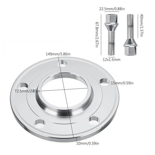 Entretoises de roue hubcentriques anti-vibration pour BMW E36 E46 E90