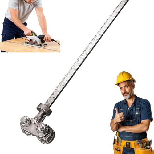 Étriers de positionnement pour des mesures précises sur bois avec règle graduée 60cm