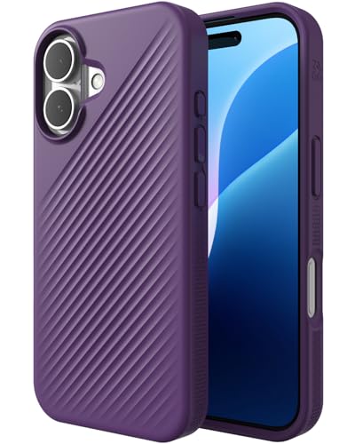 Coque iPhone 16 MagSafe antichoc ZAGG écologique violette