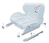  Passend für Audi A3 8V Sitzschienenverkleidung hinten rechts 8V0881347B 01C 8V0881347B01C Original