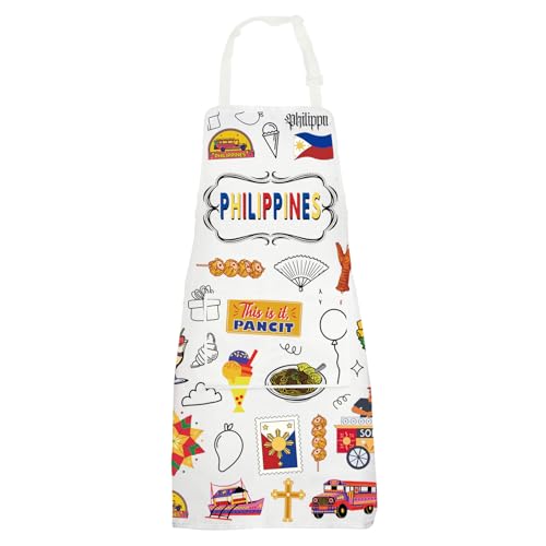 G2TUP Philippine Kitchen Apron Filipinos Apron Filipinos Gifts Philippines Kitchen Gifts Philippines Themed Gift (PHILIPPINESap)