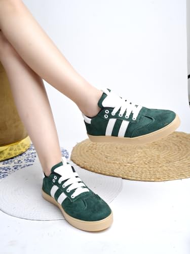 Image of Shoetopia Women's Casual Sneakers || Stylish Lace-Up Sports Shoes with Comfortable Sole || Lightweight Daily Footwear Walking & Running Shoes