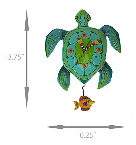 Allen Designs P1858 Whimsical Turtle Pendulum Wall Clock Sup Dude? #TOP3