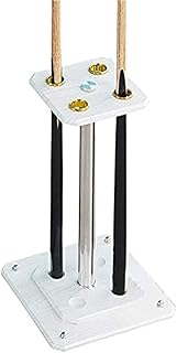 プールキューラック プールキューホルダー プールキュースタンド ビリヤードプールキュースティックホルダー、ビリヤードキューラック、金属アイレット、最大4本のキューを収納可能 プールスティックホルダー ビリヤードキューラック