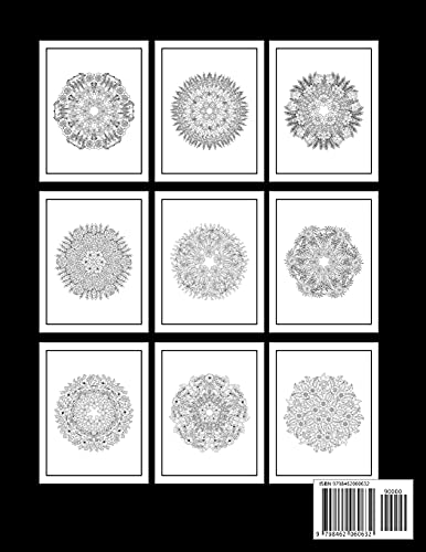 Blumenmandala Malbuch für Erwachsene: Schönes und entspannendes Malbuch mit Blumen-Mandala-Mustern.