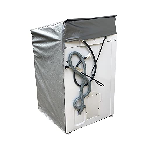 Capa Maquina De Lavar Electrolux 17kg Zíper Painel Transparente Cinza
