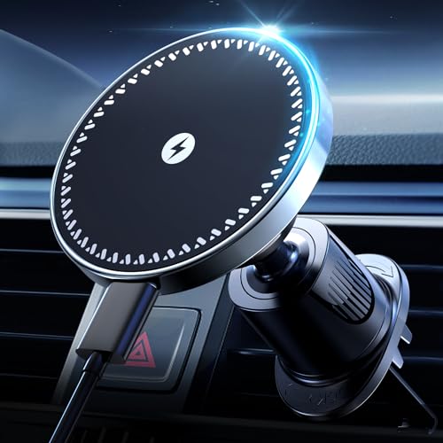 AOHI 15W Support Telephone Voiture Induction,Chargeur Magsafe