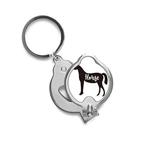 Coupe-ongles animaux motif cheval noir et blanc trimmer pour soins des ongles