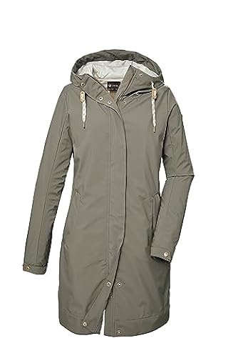 G.I.G.A. DX Damski Parka softshell z kapturem/kurtka outdoorowa GS 16 WMN SFTSHLL PRK, 42, green, 41449-000