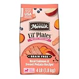 Merrick Lil’ Plates Premium Grain Free Dry Dog Food for Small Dogs, Real Salmon and Sweet Potato Kibble - 4.0 lb. Bag