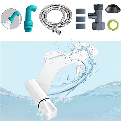 Fxtnkyy Ultra-Slim Bidet Attachment For Toilet, Adjustable Water Pressure, Dual Nozzle (Feminine/Posterior Wash) Bidet Toilet, Toilet Seat Attachment With Self Cleaning,Travel Bidet Included #TOP2