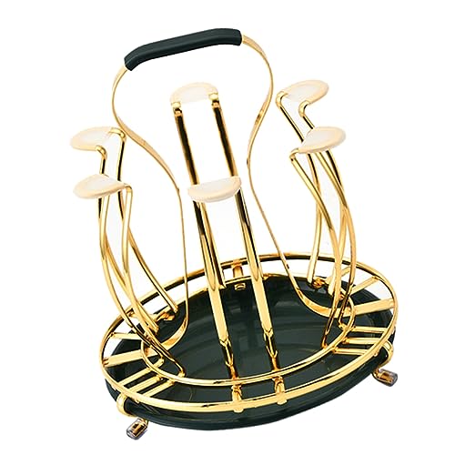 Levemolo Modern Iron Cup Bracket Kitchen Accessory for Quick Drying Tidy Storage