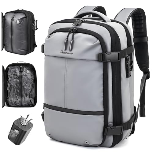 FABIEN CHERON Travel Backpack Vacuum System,60L Expandable