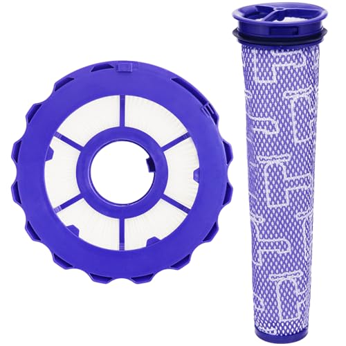 Listado de Filtros para aspiradoras verticales al mejor precio. 43 Portek - Juego de filtros diseñado para Dyson DC40 DC42 UP16 UP19 bola delgada ligera multi piso 2 aspiradoras verticales, filtros HEPA pre y post motor