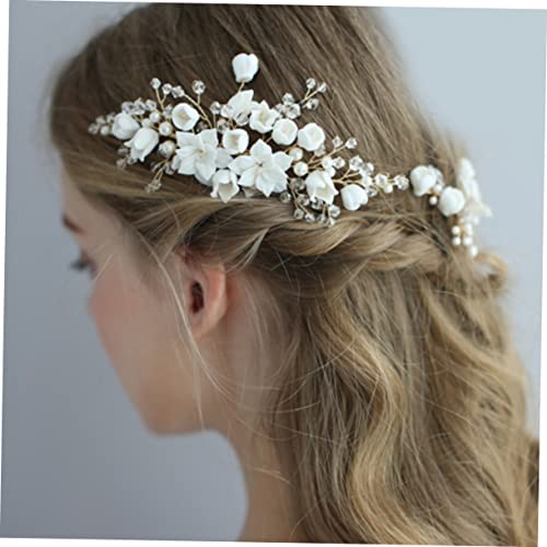 FRCOLOR 3 Pecas grampo de cabelo feminino headpieces de noiva para casamento capacete de cristal tia