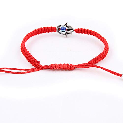 Menglina Unisex Handmade Braided Rope Lucky Red String Bracelet Hamsa Evil Eye Charm Bracelet For Women Peaceful Adjustable Couple Bracelets #TOP5