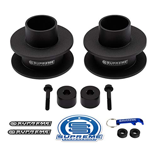 Supreme Suspensions - 2.5" Front Leveling Kit for 2005-2023 Ford F250 / F350 Super Duty 4WD High-Strength Steel Coil Spring Lift Spacers with Bump Stop Spacers Suspension Lift Kit