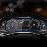 ELDVSUA Tempered Schutzfolie Für Q7 Für Q8 Navigationsbildschirm, Armaturenbrett, Innenraumzubehör, Schutzfolie Aus Gehärtetem Glas(Dashboard)