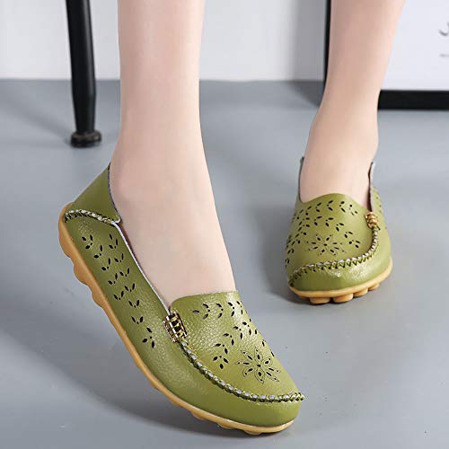 Women's Comfortable Loafers Casual Round Toe Moccasins Wild Driving Flats Soft Walking Shoes Women Slip On4