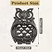 Bolifish 1 Pcs Vintage Cute Owl Front Door Knocker, Heavy Duty Gothic Style Cast Iron Door Handle Decoration Garden Home and Farmhouse
