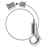 Abhängeset mit Haken mit Aushängesicherung, Drahtseil ø1,8mm, L = 1500mm