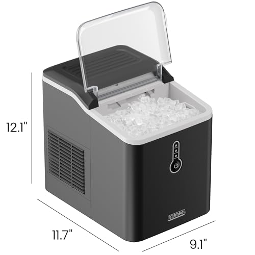Iceman by Chefman Nugget Ice Maker Countertop, Pebble Ice Maker Machine, 26 lb in 24 Hours, Ready in 6 Minutes, Removable Ice Basket, Fun and Chewable Cubes, 1.5L Water Tank, Self-Cleaning Function - image 8