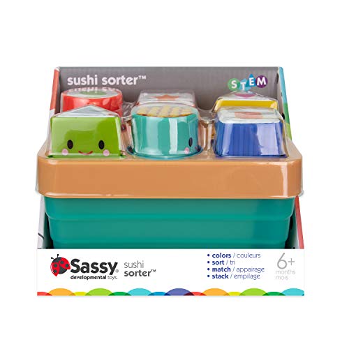 Sassy trieur de sushis bébé 6 mois pour la motricité fine