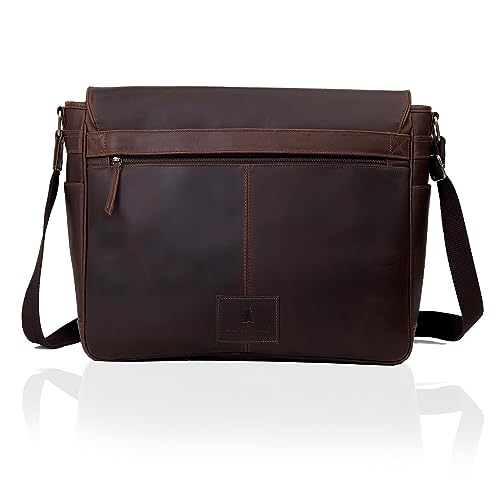 Full Grain Leather Messenger Bag for Men & Women3