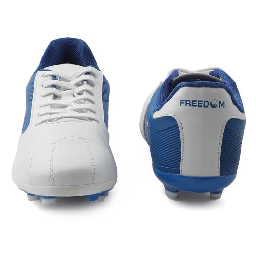 Image of Liberty Freedom Black & White Football Shoes for Men - Lace-Up Court Wear