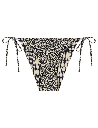 Women'secret Side String Bikini Brief Bitone Rack Braga, Negro, XL para Mujer