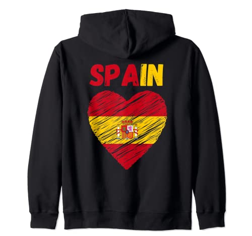 Spagna, bandiera, vacanza, vendemmia, grunge, spagnolo, bandiera Felpa con Cappuccio