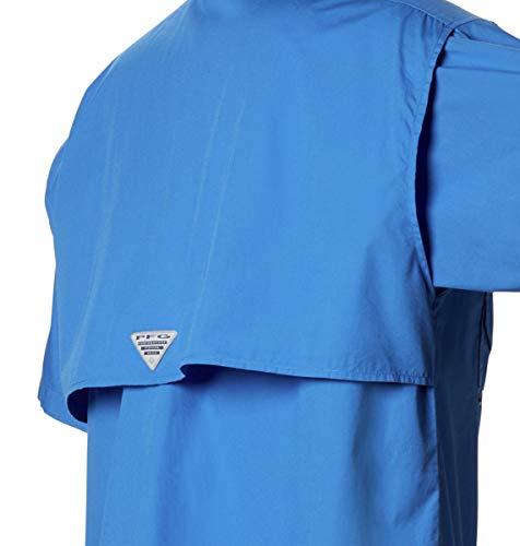 Columbia Standard Herren Bonehead Kurzarm-Arbeitshemd, bequem und atmungsaktiv, Vivid Blue, Größe L – Ansicht 5