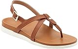 Vionic Women's Veranda-TAN - Veranda Backstrap Sandal 8 M